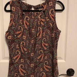 Paisley print Sleeveless blouse